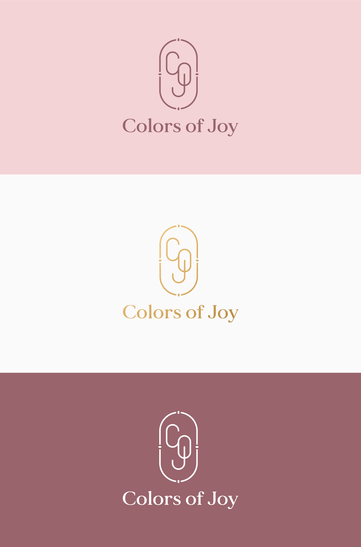 olors of Joy logo varianter