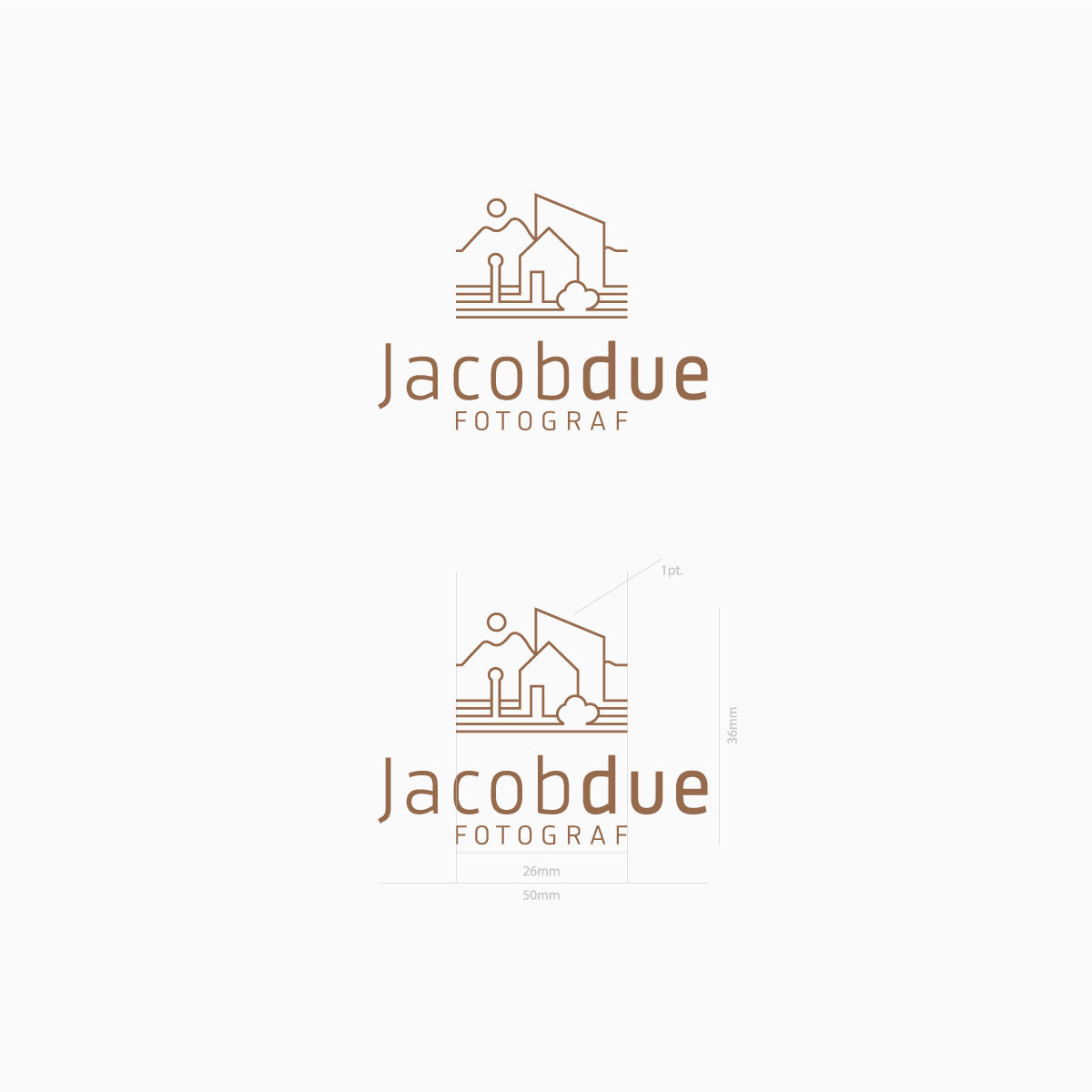 Jacob Due Logo opbygning